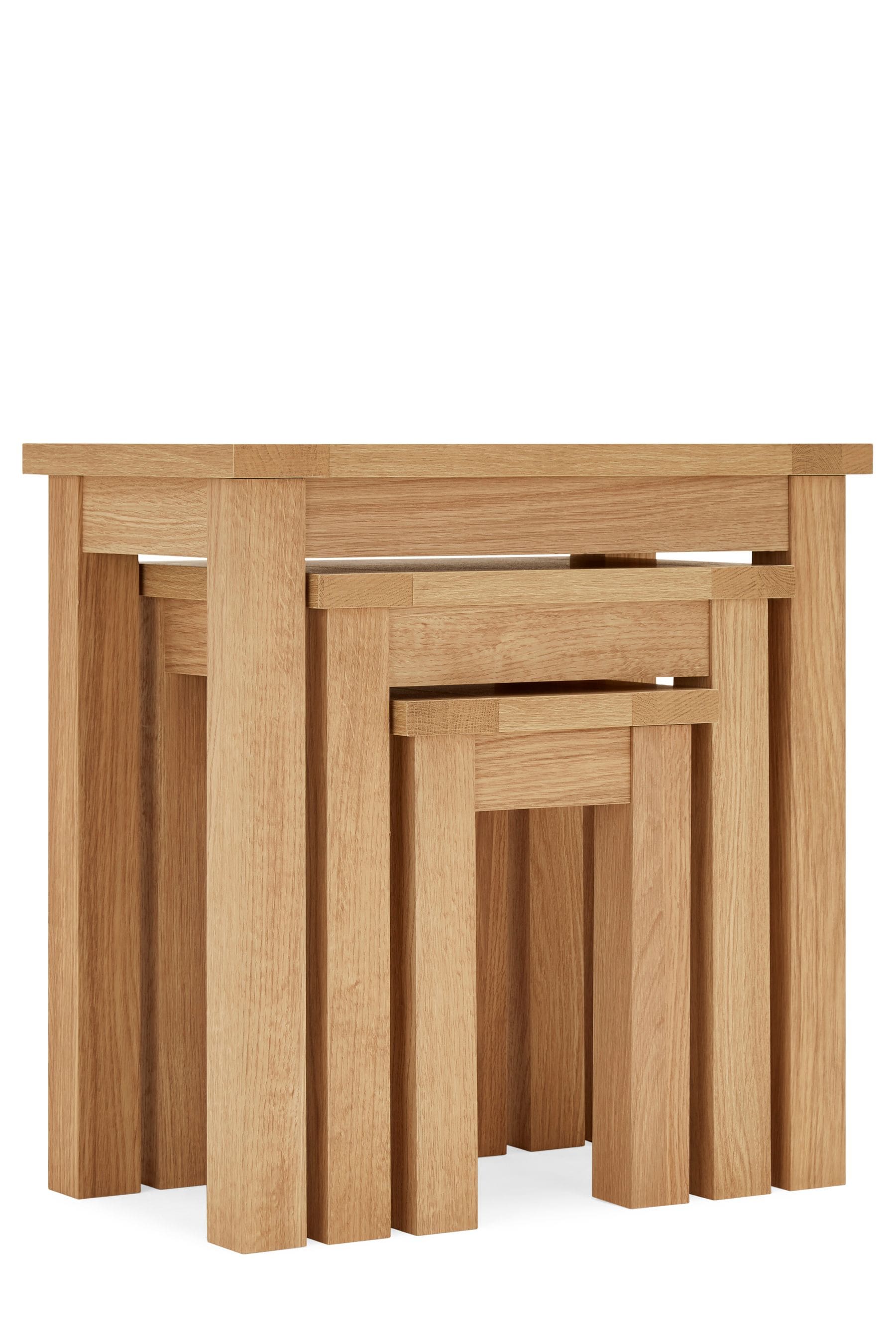 Malvern nest of 3 shop tables
