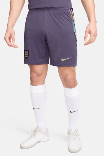 Nike Purple Dri-FIT England Stadium Away Football Shorts