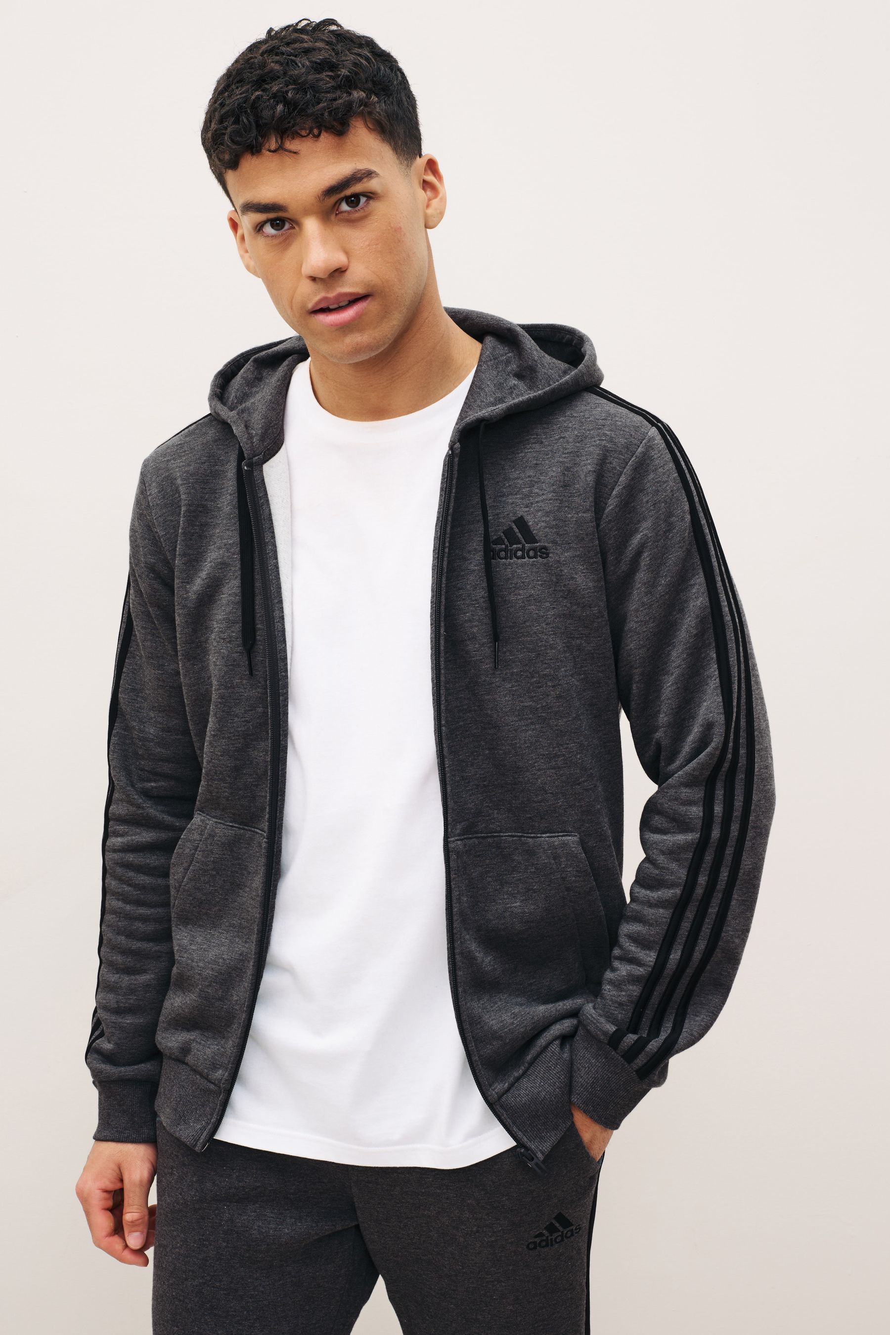 Dark gray adidas hoodie on sale