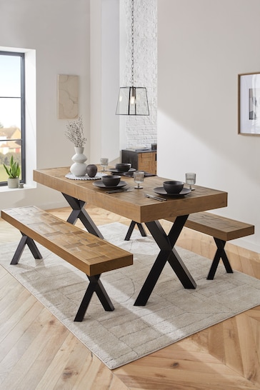 Natural Arizona Extending 6 to 8 Seater Extending Pine 6 To 8 Seat Extending Dining Table