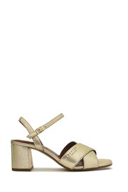 Radley London Gold Cherry Garden Pier Crossover Block Heeled Sandals - Image 1 of 3