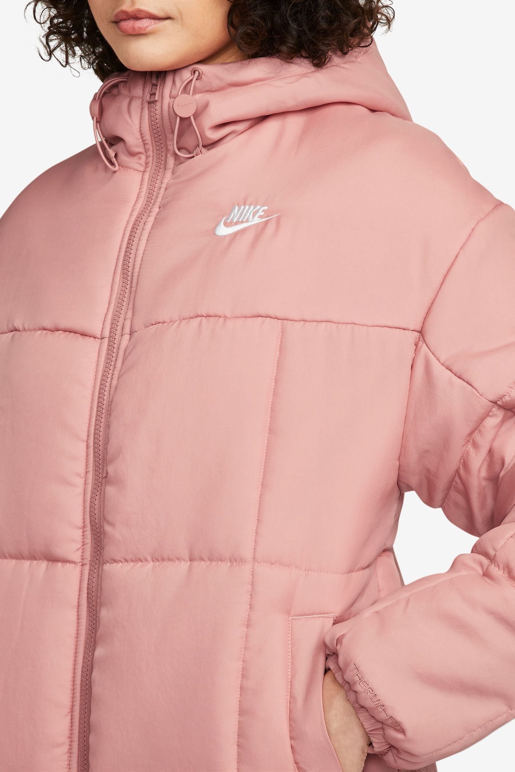 Nike puffer jacket women's pink on sale