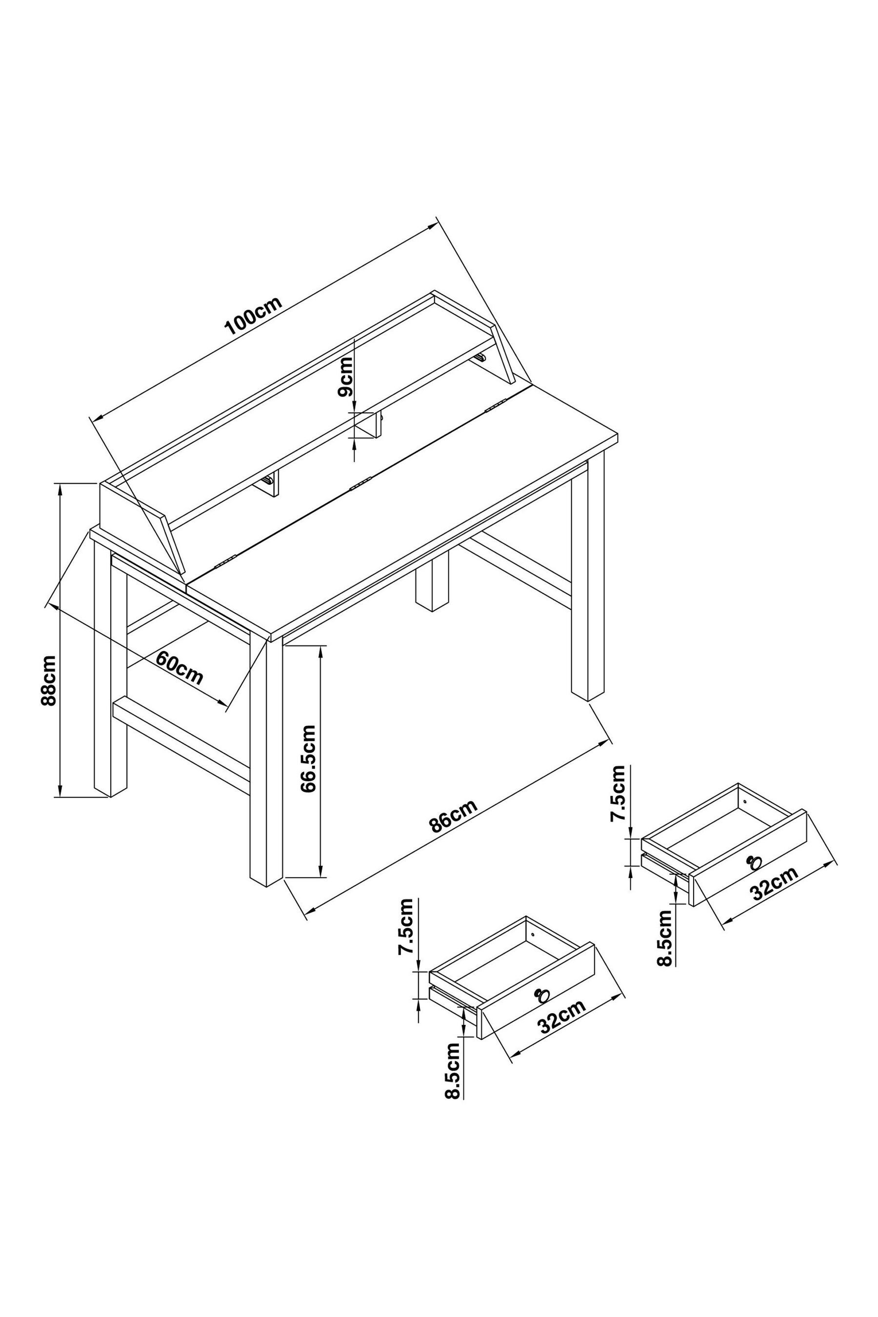 Dove deals grey desk