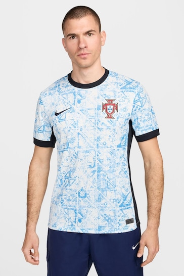 Nike White Dri-FIT Portugal Stadium Away Football Shirt