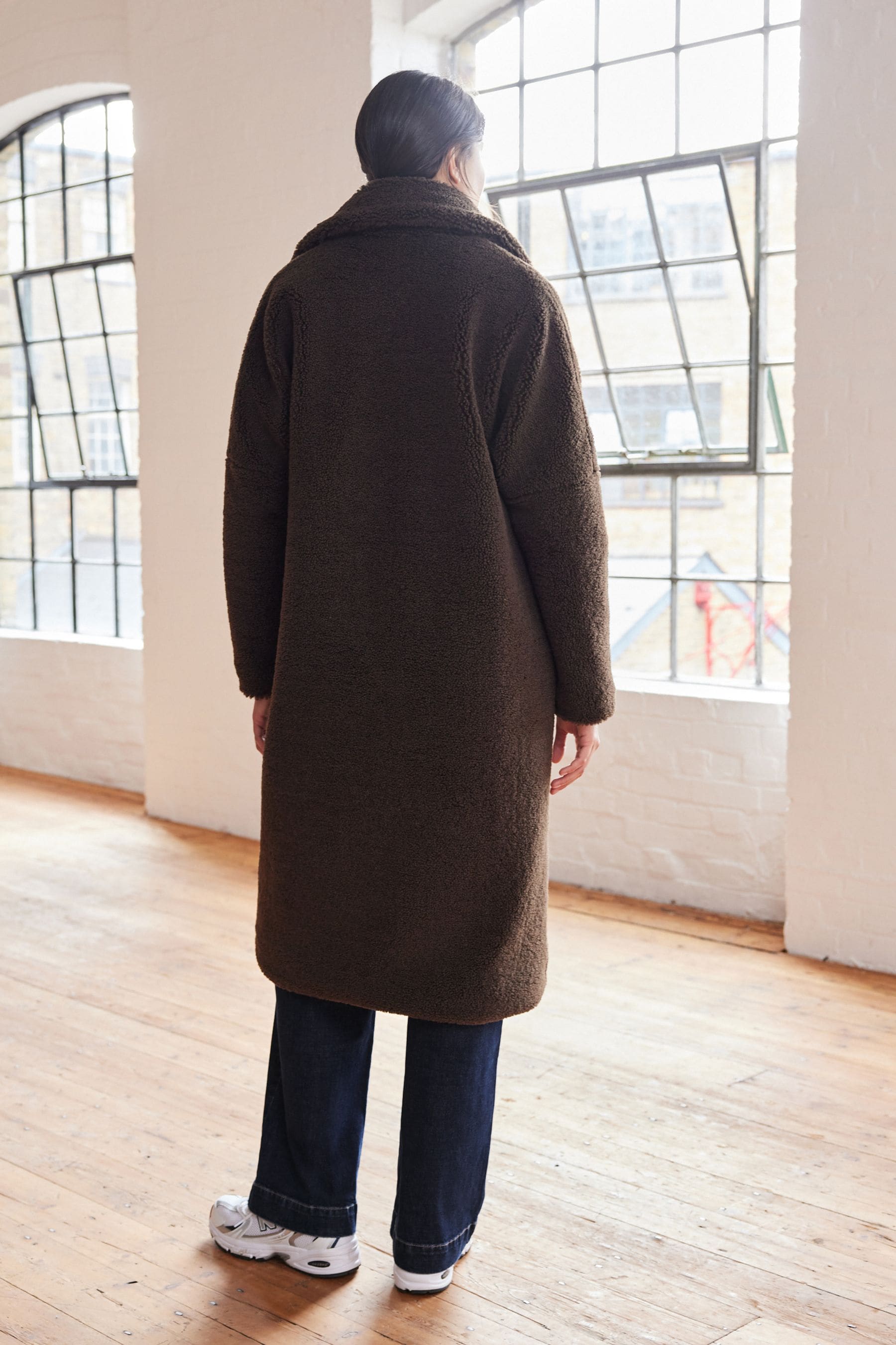 Long teddy borg coat top