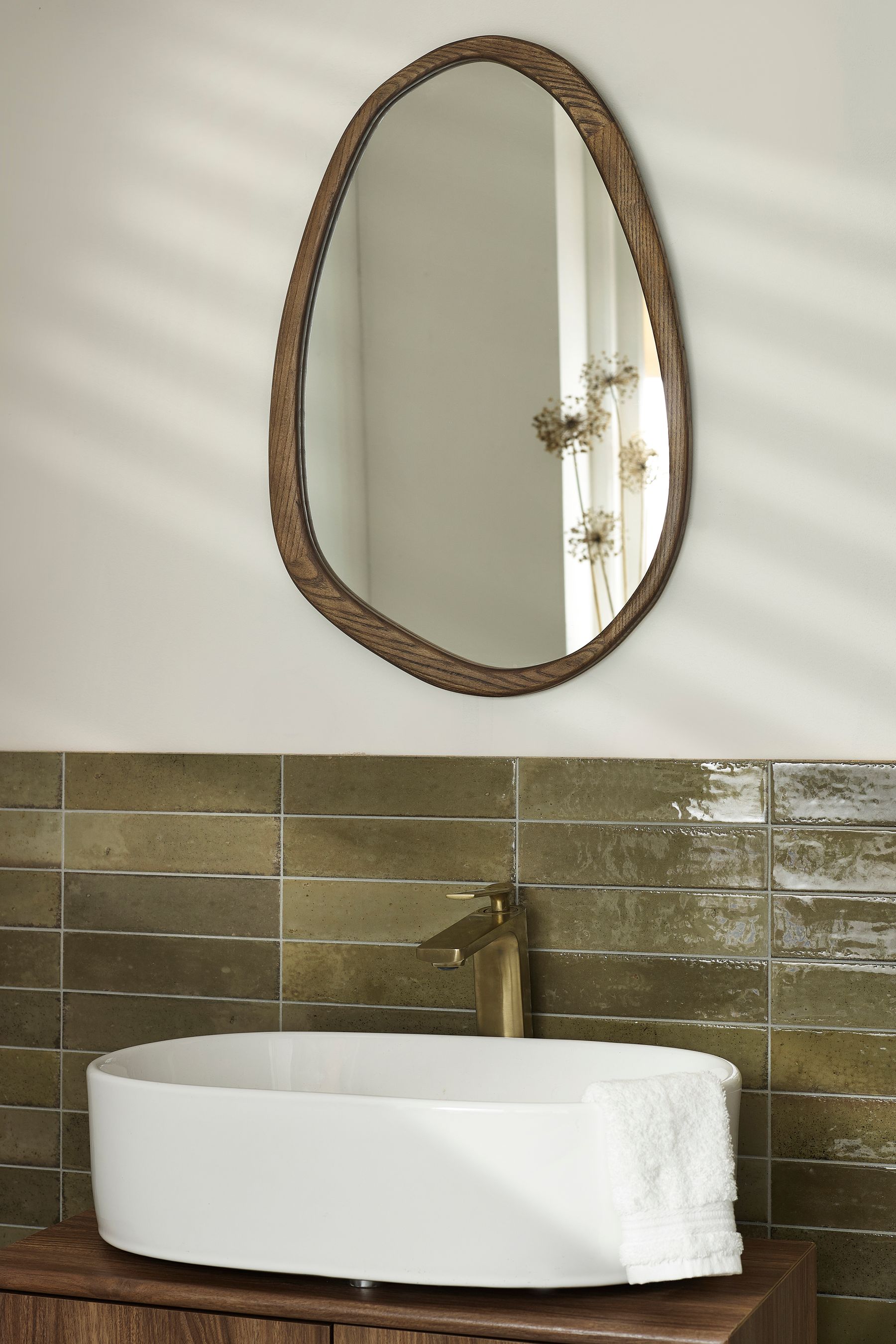 Buy Natural Jackson Round Pebble Wall Mirror from the Next UK online shop