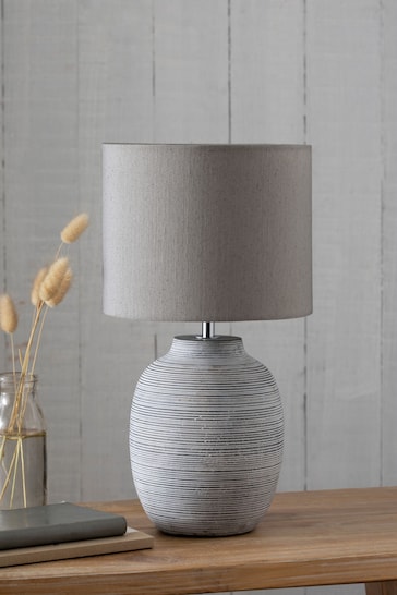 Grey Fairford Small Table Lamp