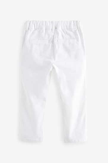 White Stretch Chinos Trousers (3mths-7yrs)