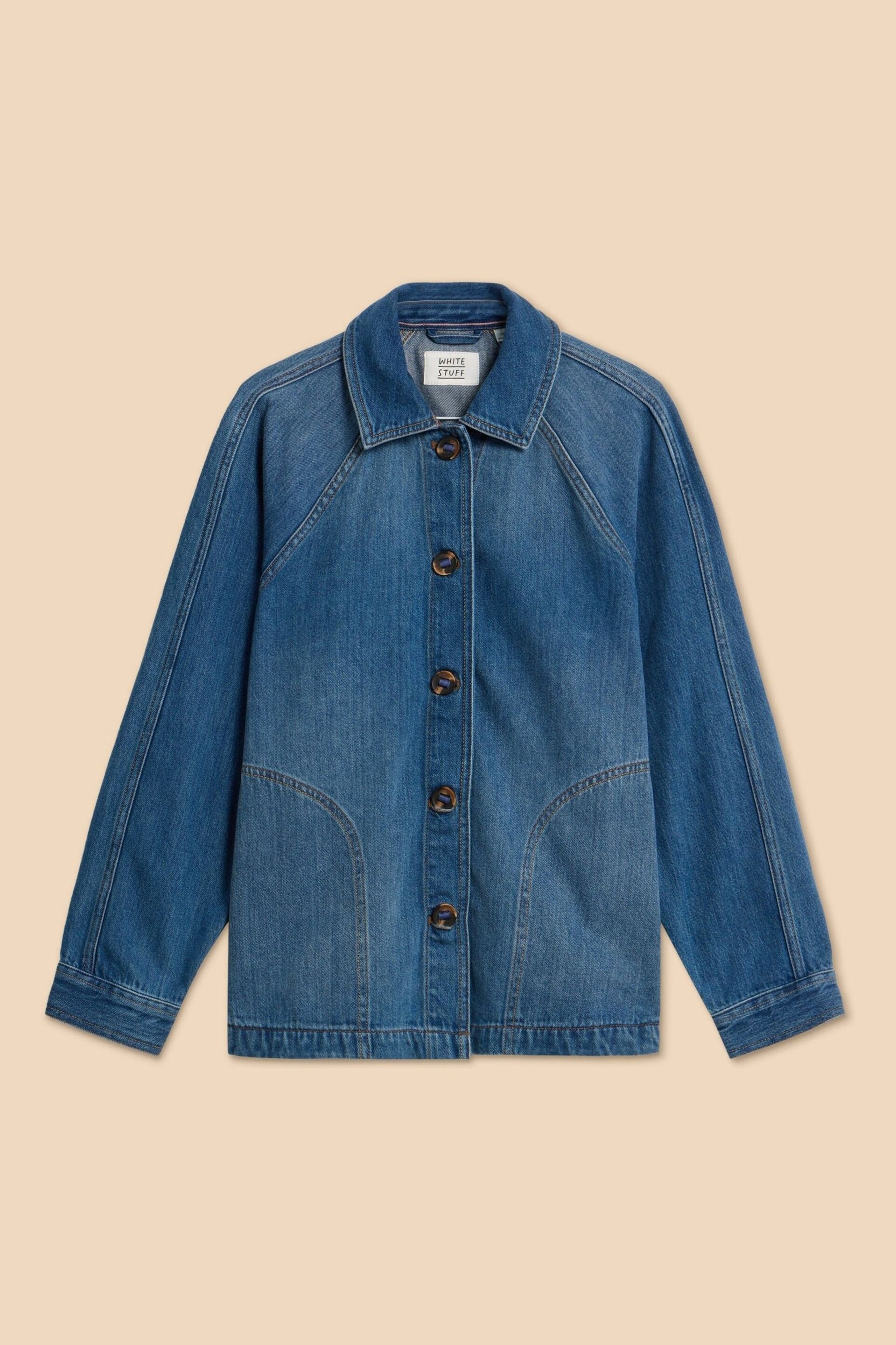 White Stuff Blue Eden Denim Jacket - Image 6 of 8