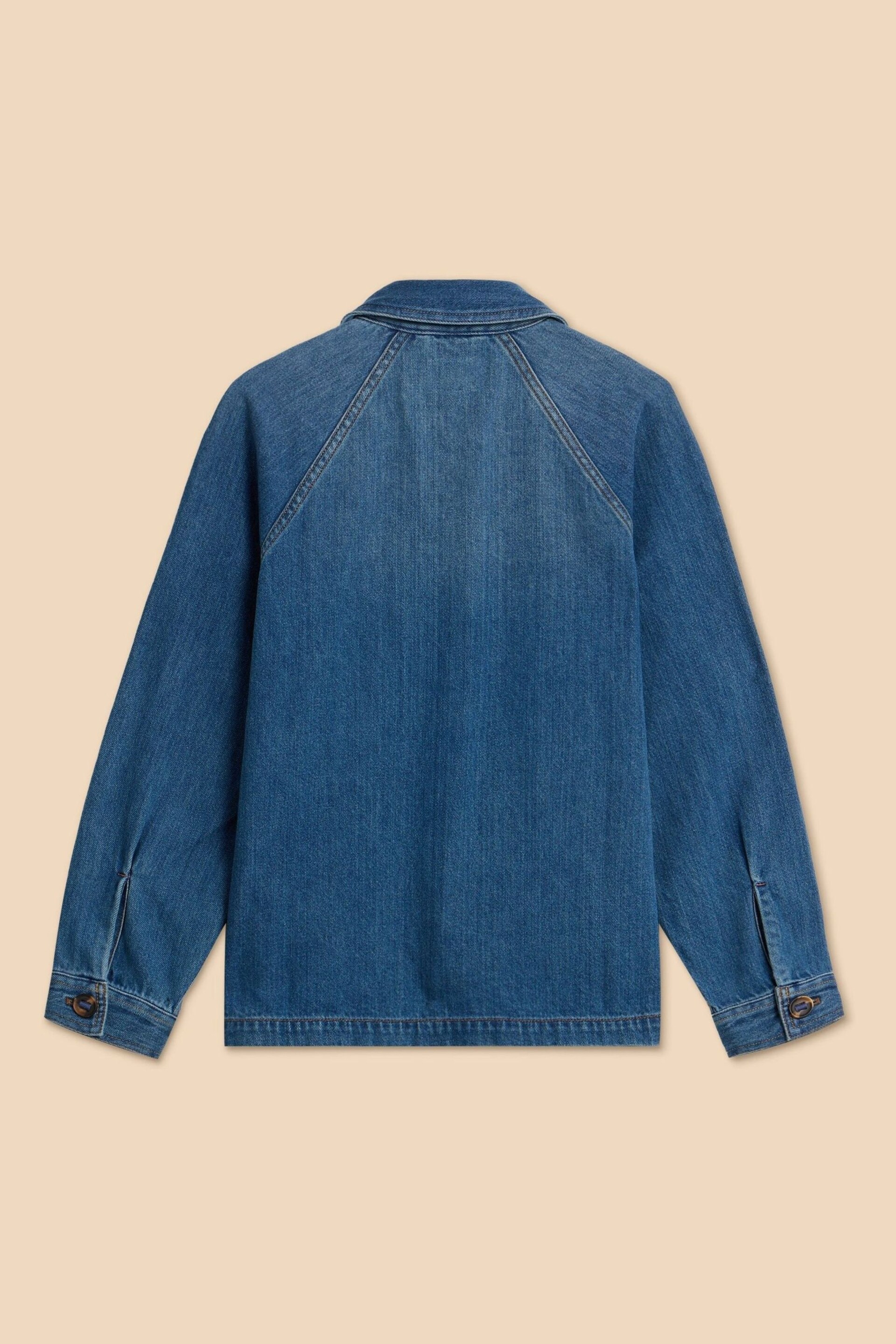 White Stuff Blue Eden Denim Jacket - Image 7 of 8