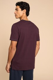 White Stuff Purple Abersoch Stripe Short Sleeve T-Shirt - Image 2 of 7