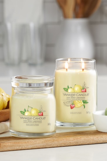 Buy Yankee Candle Signature Medium Jar Scented Candle Iced Berry Lemonade  from the Next UK online shop