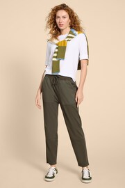 White Stuff Green Ava Jersey Joggers - Image 3 of 7