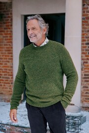 Joules Glenbay Green Crew Neck Knitted Jumper - Image 1 of 8