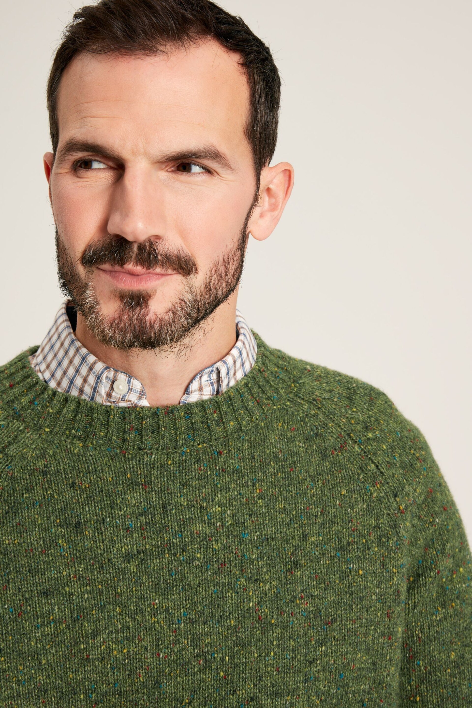 Joules Glenbay Green Crew Neck Knitted Jumper - Image 6 of 8