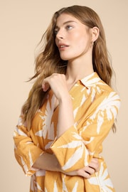 White Stuff Yellow Blaire Linen Tunic - Image 4 of 7