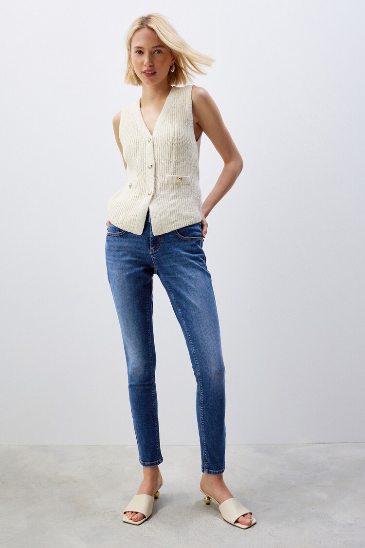 Buy Dark Blue Low Skinny Jeans from the Next UK online shop