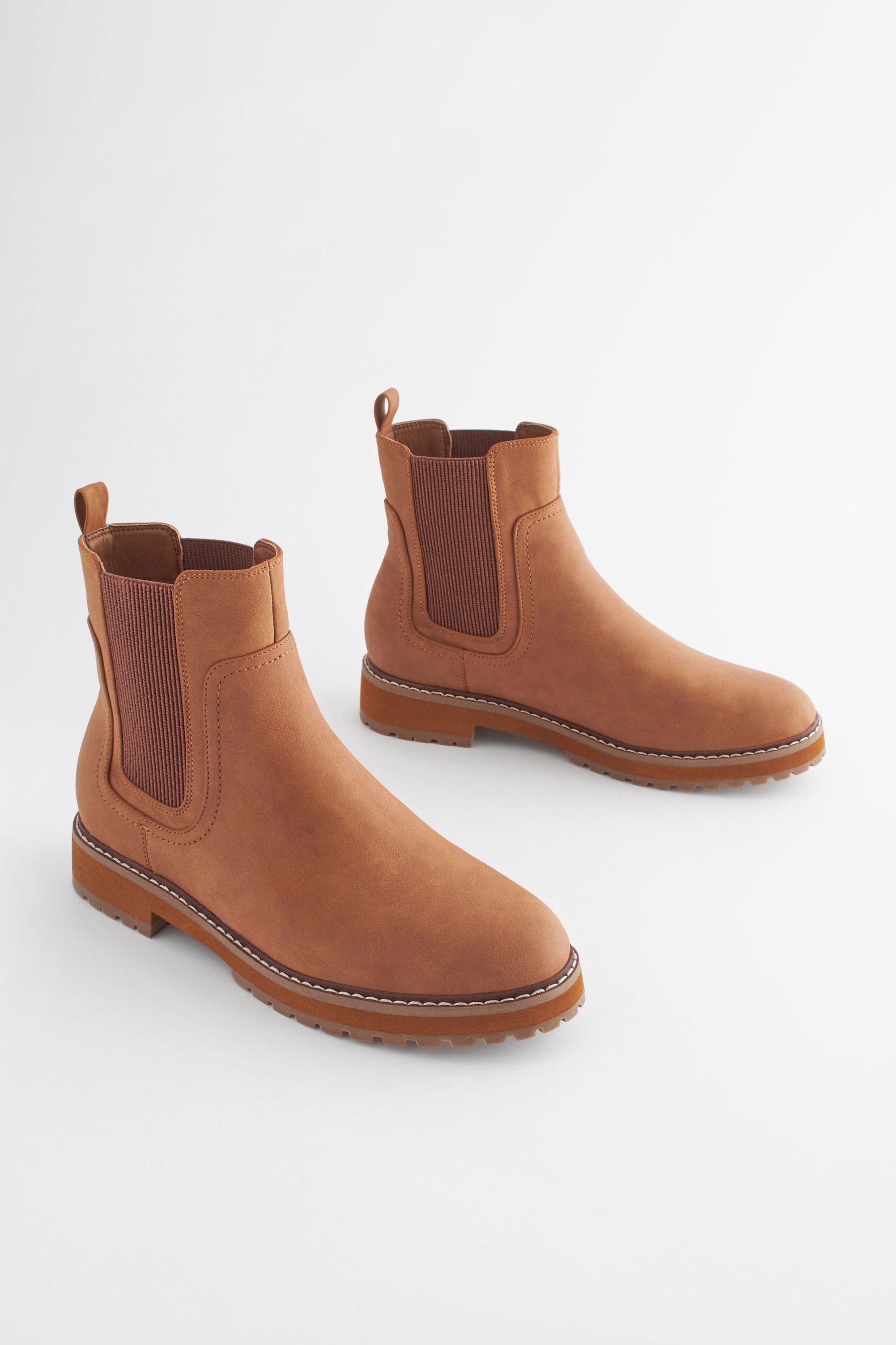 Tan chelsea sales ankle boots