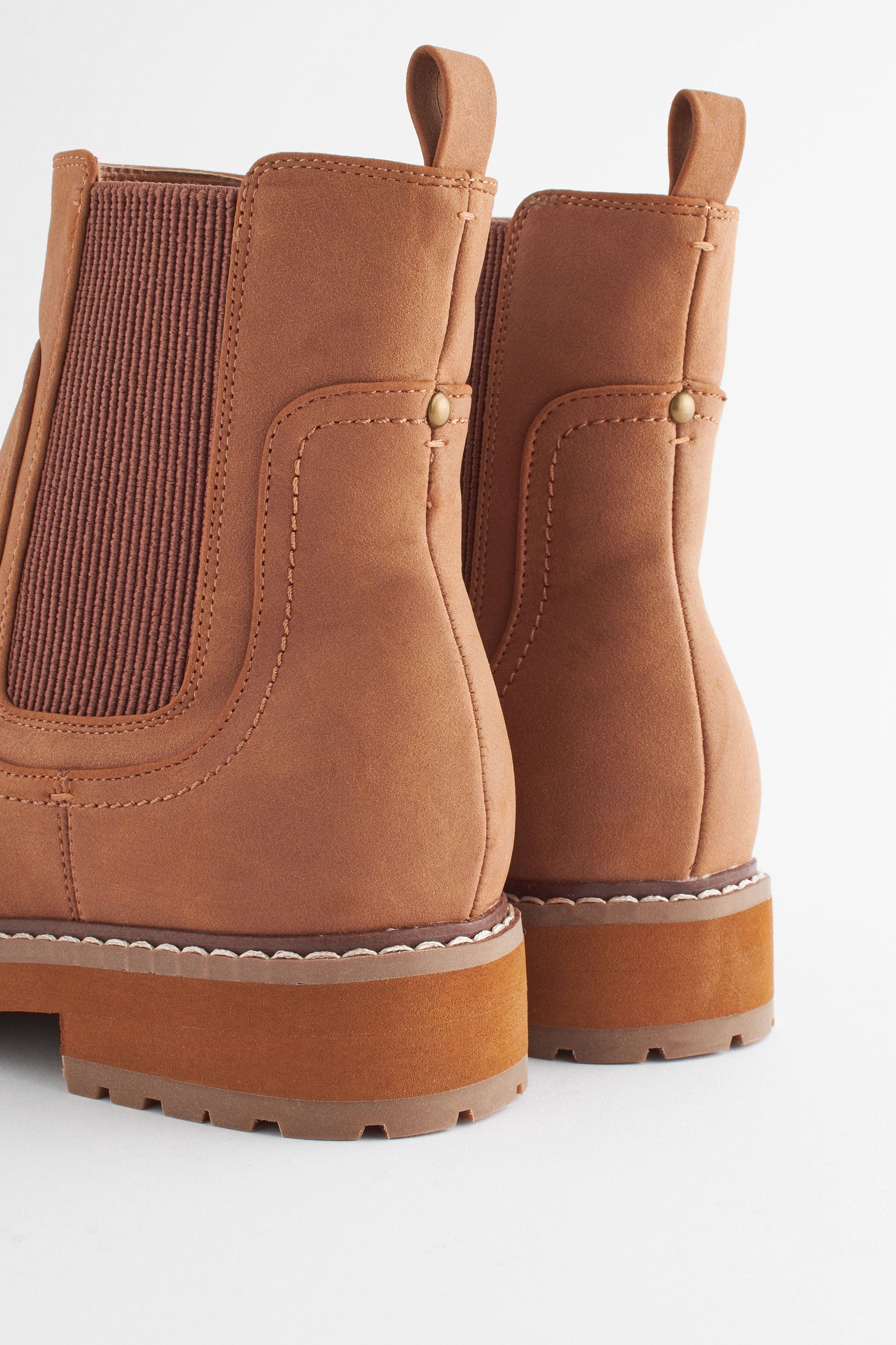 Buy Tan Brown Regular Wide Fit Forever Comfort Chelsea Ankle Boots from Next Luxembourg