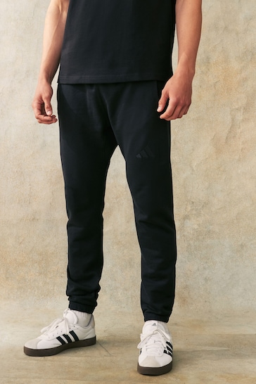 adidas Black All Season French Terry Regular Tapered Joggers