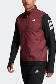 adidas Red Own the Run Gilet - Image 3 of 7