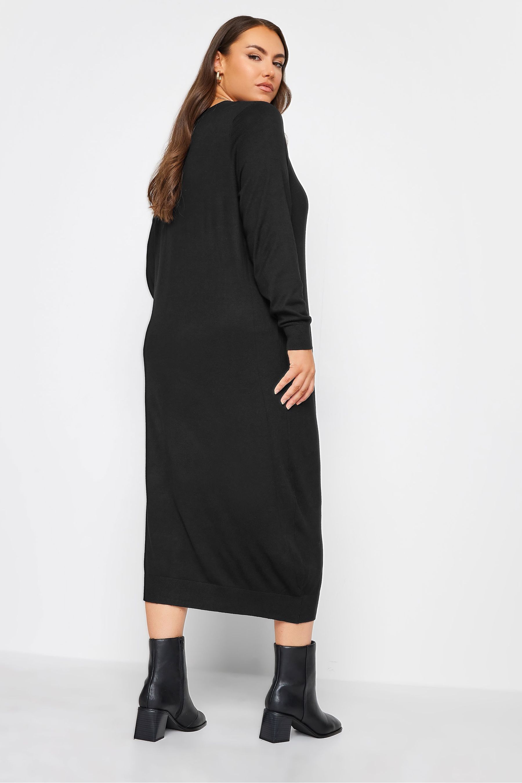 Long black maxi cardigan sales