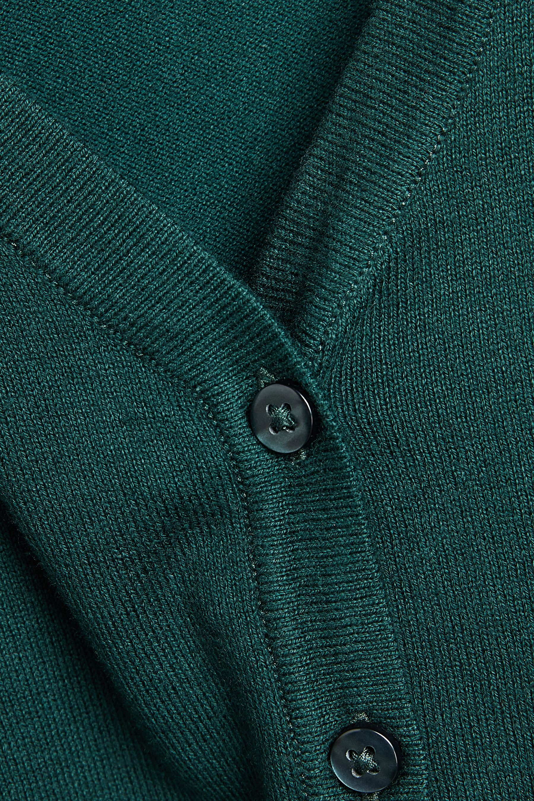 Emerald green school cardigan 2025