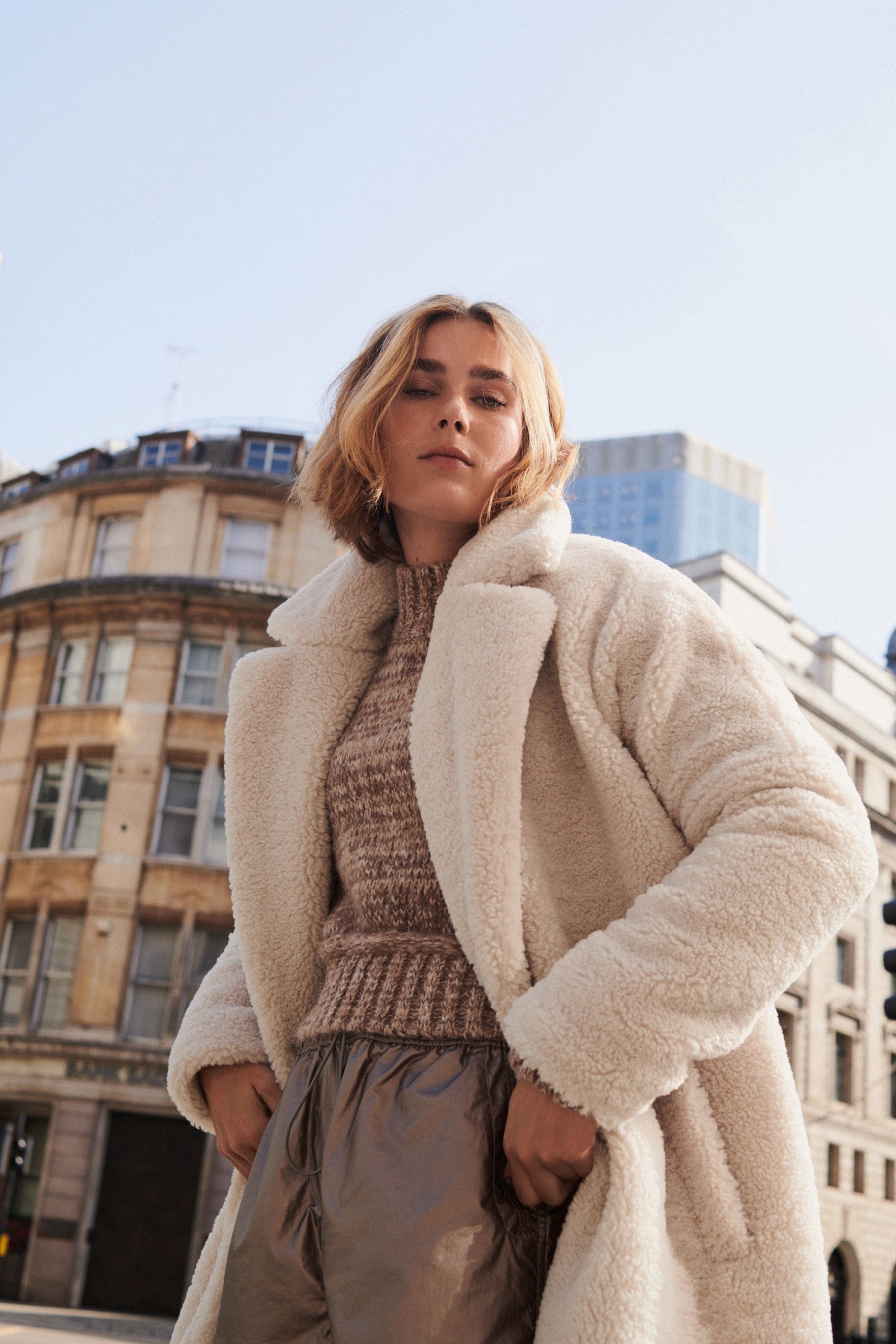 Long teddy bear coat uk clearance