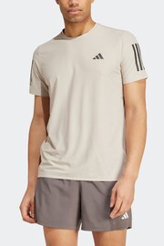 adidas Brown Own the Run T-Shirt - Image 3 of 7