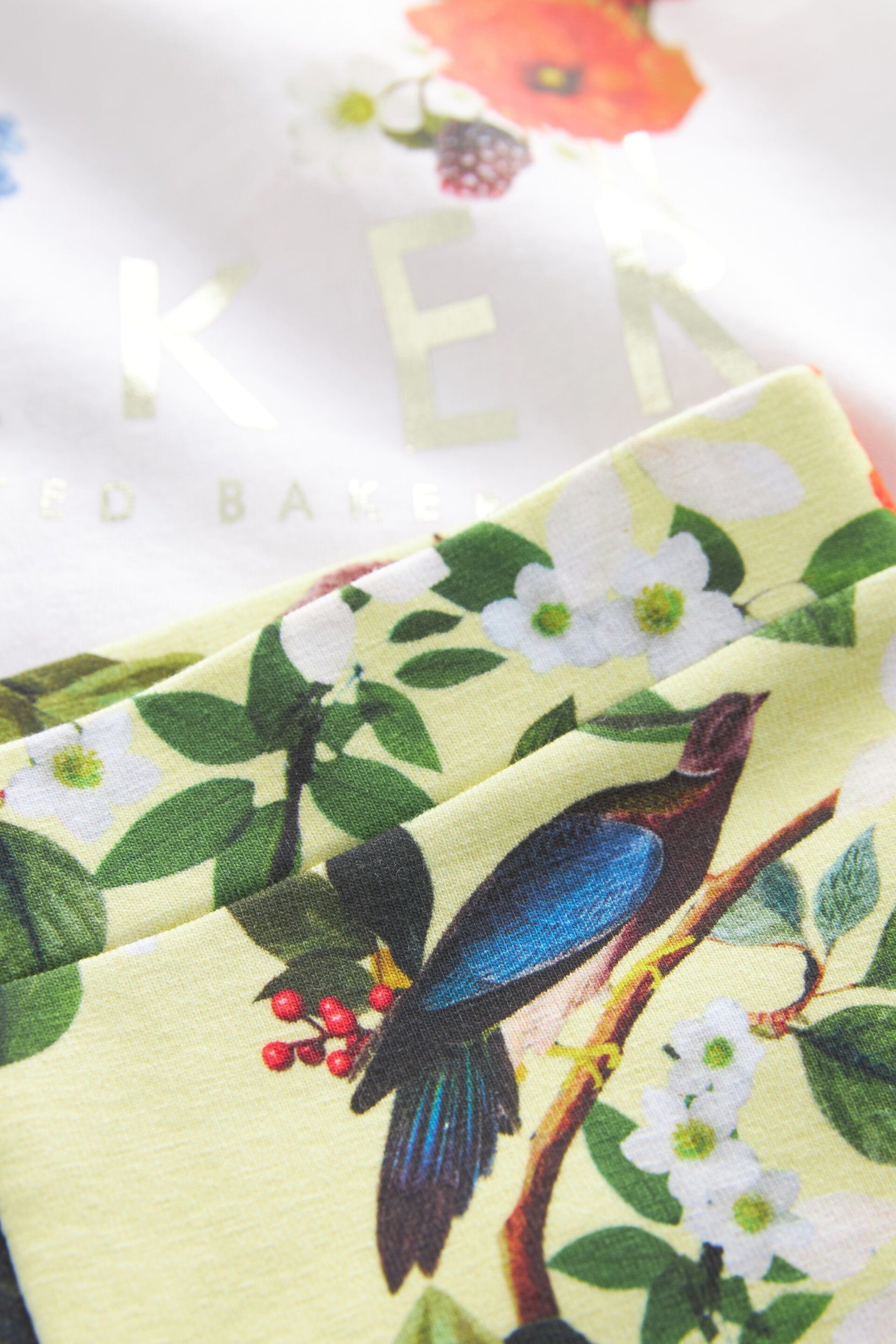 Baker by Ted Baker Yellow Floral T-Shirt And Leggings Set - Image 11 of 13