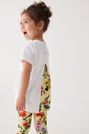Baker by Ted Baker Yellow Floral T-Shirt And Leggings Set - Image 7 of 13