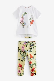 Baker by Ted Baker Yellow Floral T-Shirt And Leggings Set - Image 8 of 13
