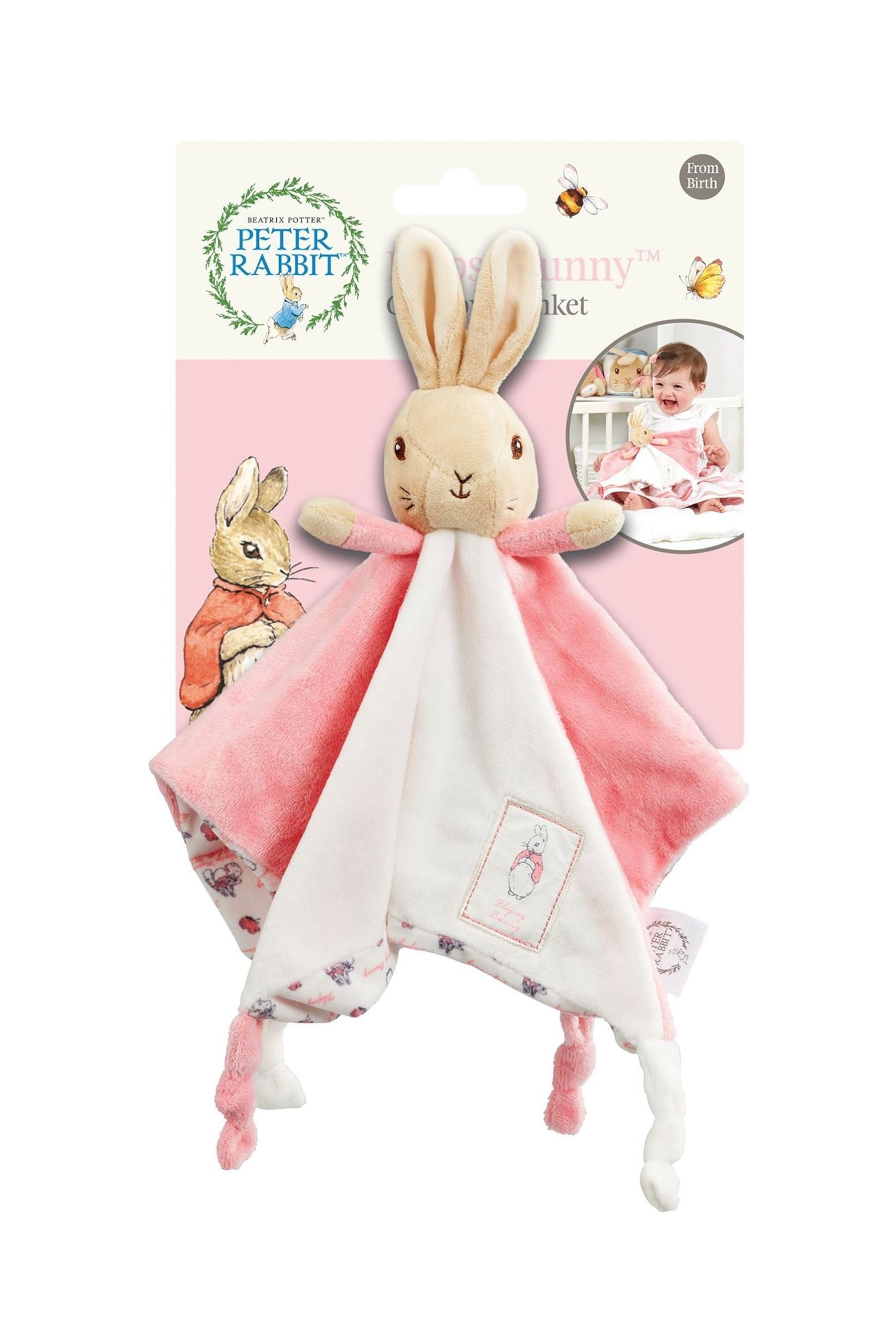 Buy Rainbow Designs Pink Flopsy Bunny Comfort Blanket from the Next UK online shop