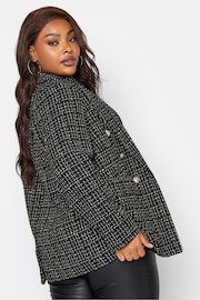 Yours Curve Black Boucle Blazer - Image 3 of 4