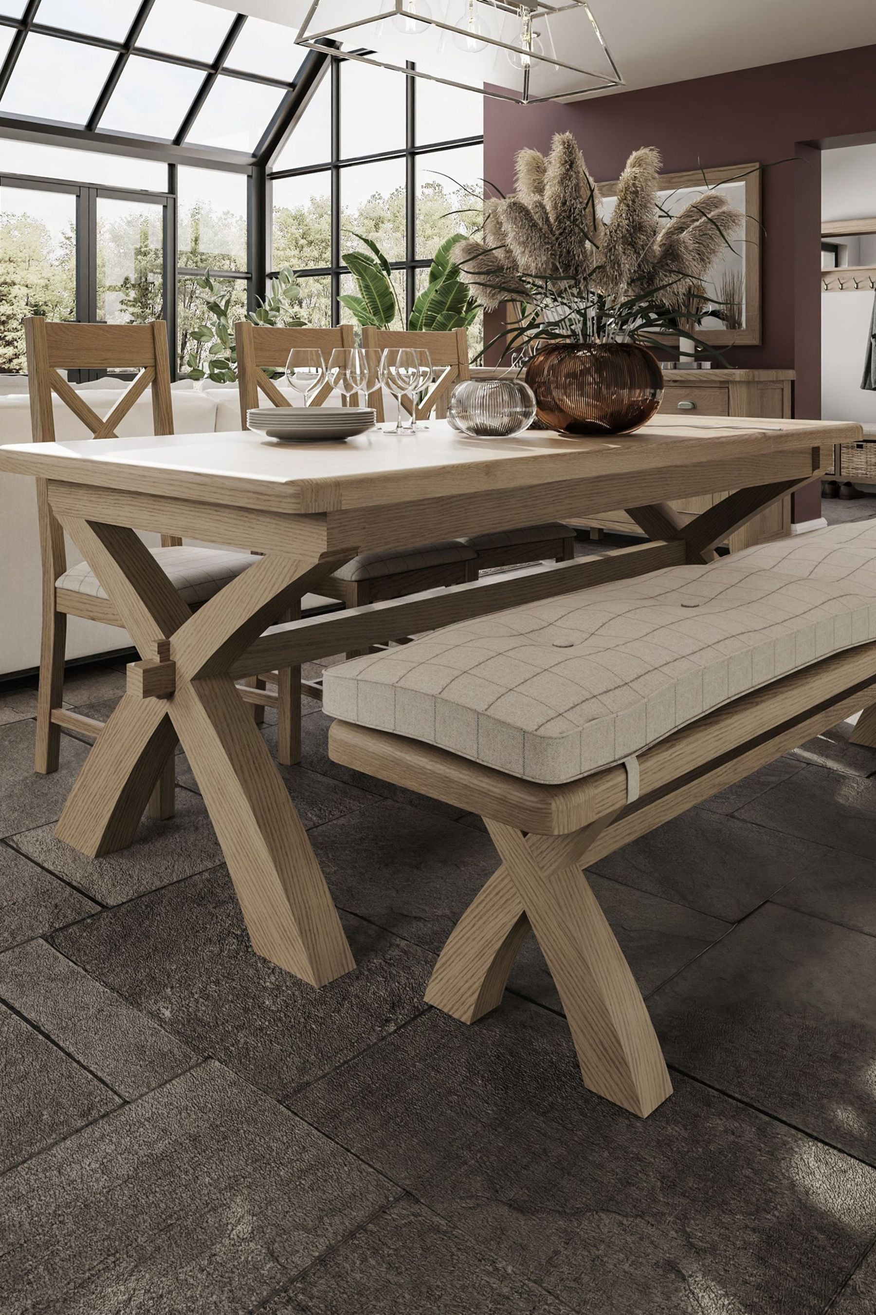 Fixed bench new arrivals dining table