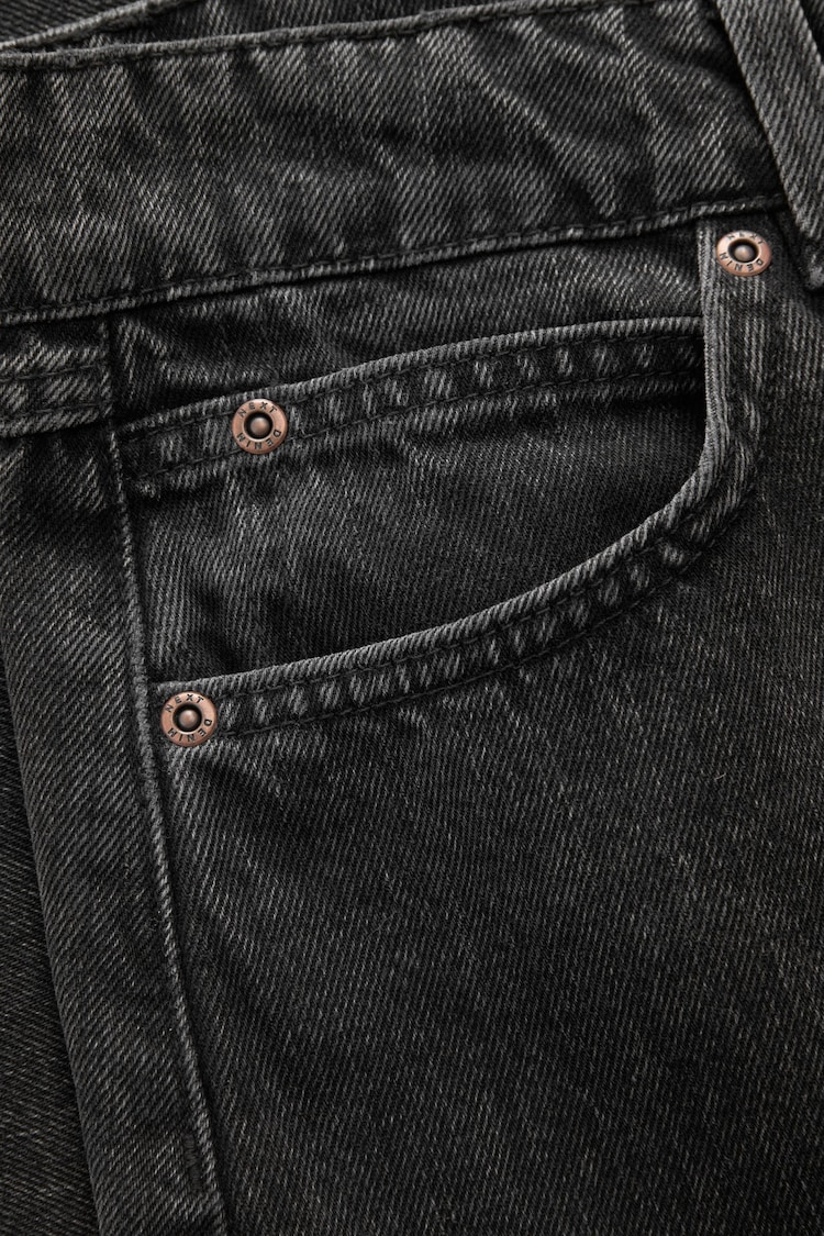 Washed Black Fishtail Denim 100% Cotton Skirt - Image 2 of 3