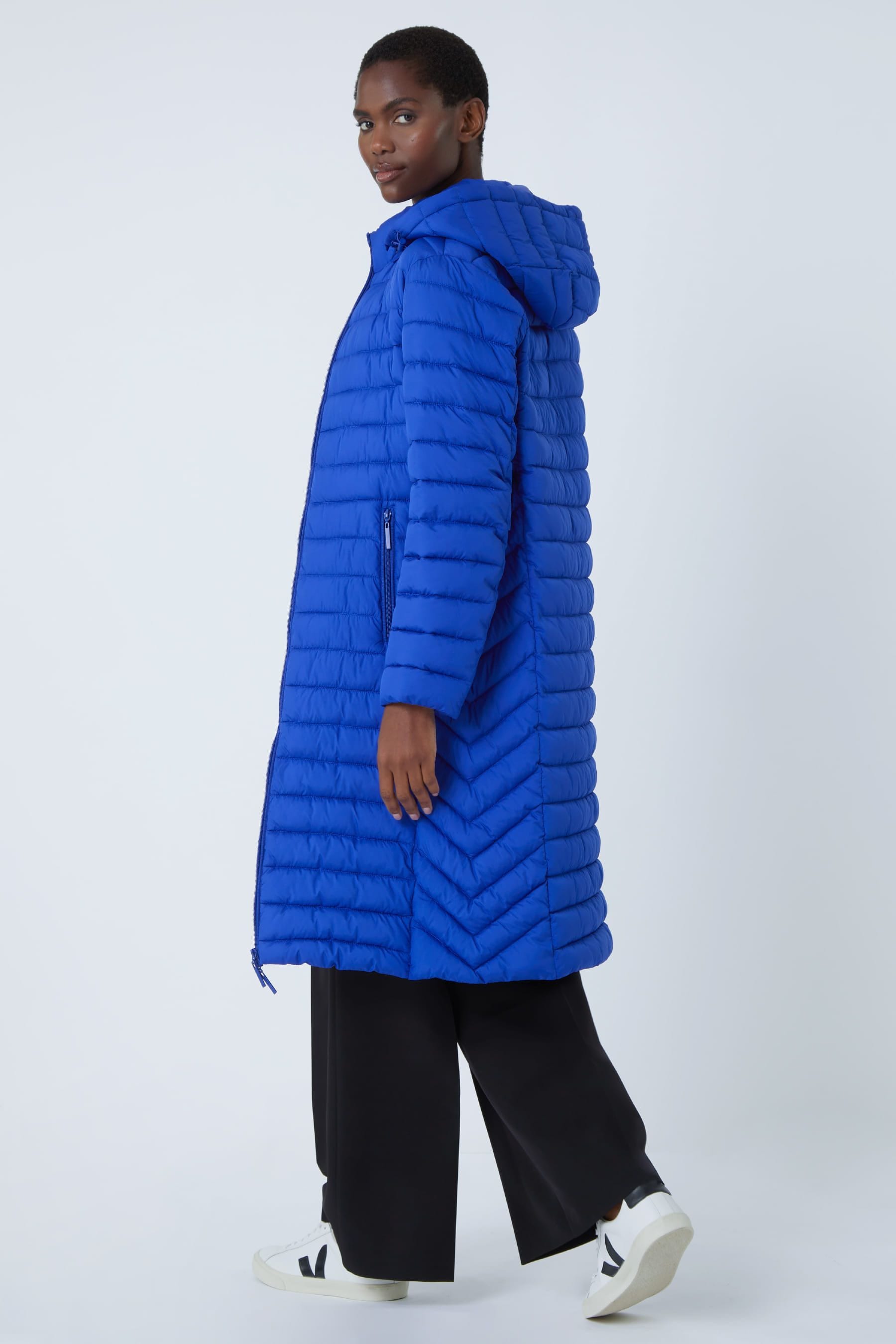 Buy Roman Dark Blue Longline Hooded Padded Coat from the Next UK online shop