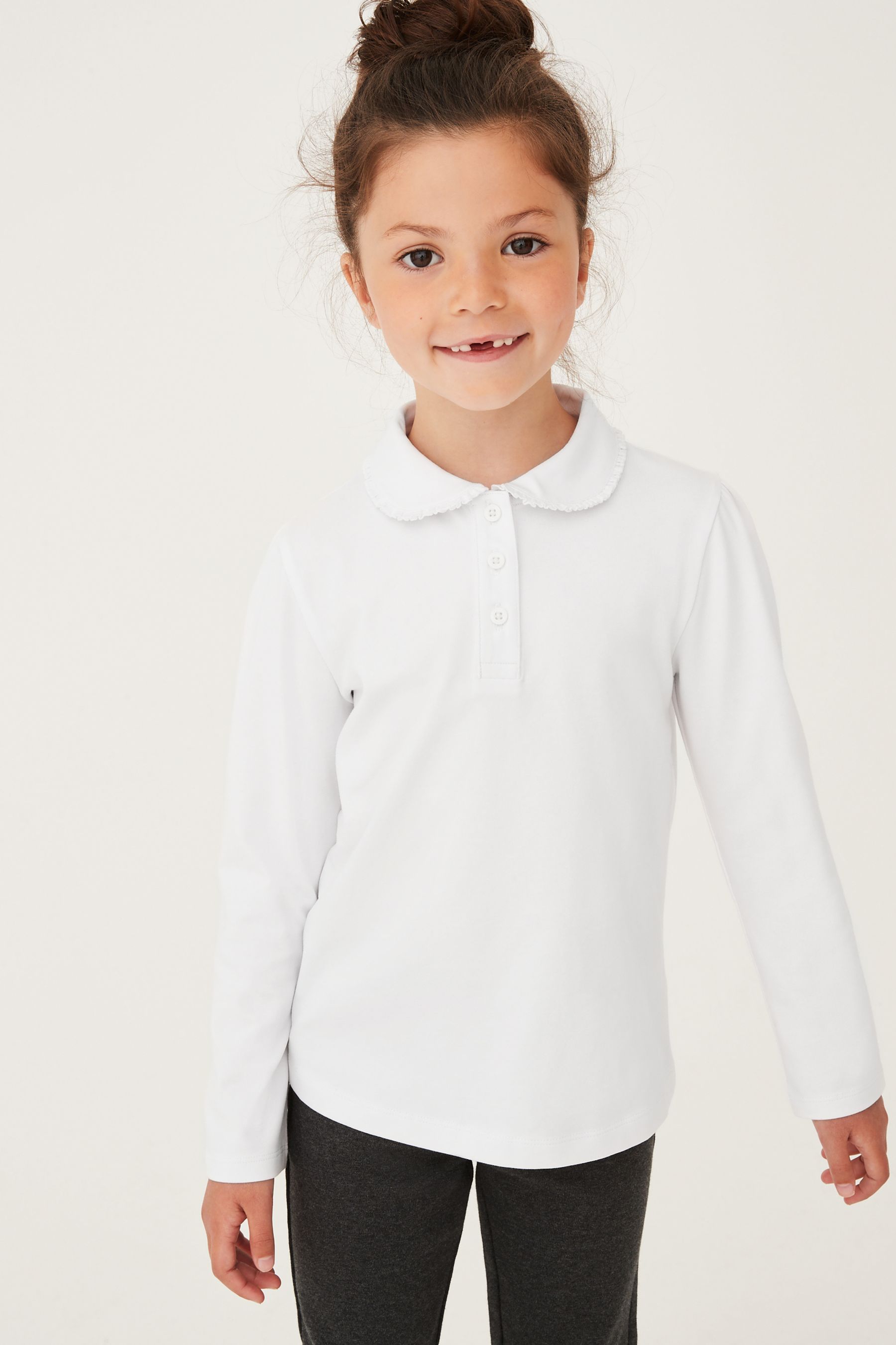 cute long sleeve white shirt