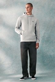 adidas originals Grey 100% Cotton Trefoil Essentials Hoodie - Image 2 of 7