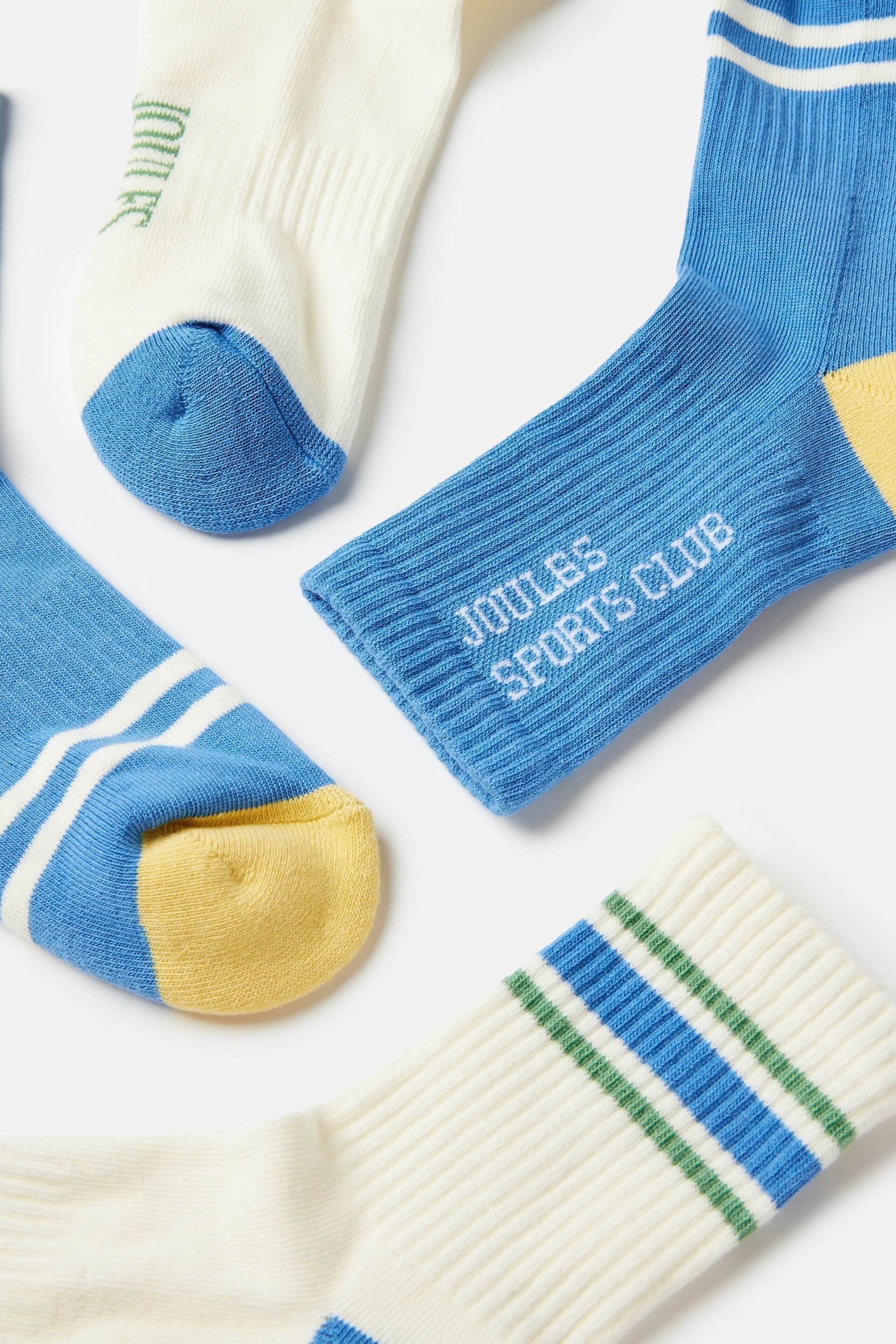 Joules Boys' Volley Blue Tennis Ankle Socks (2 Pack) - Image 3 of 3
