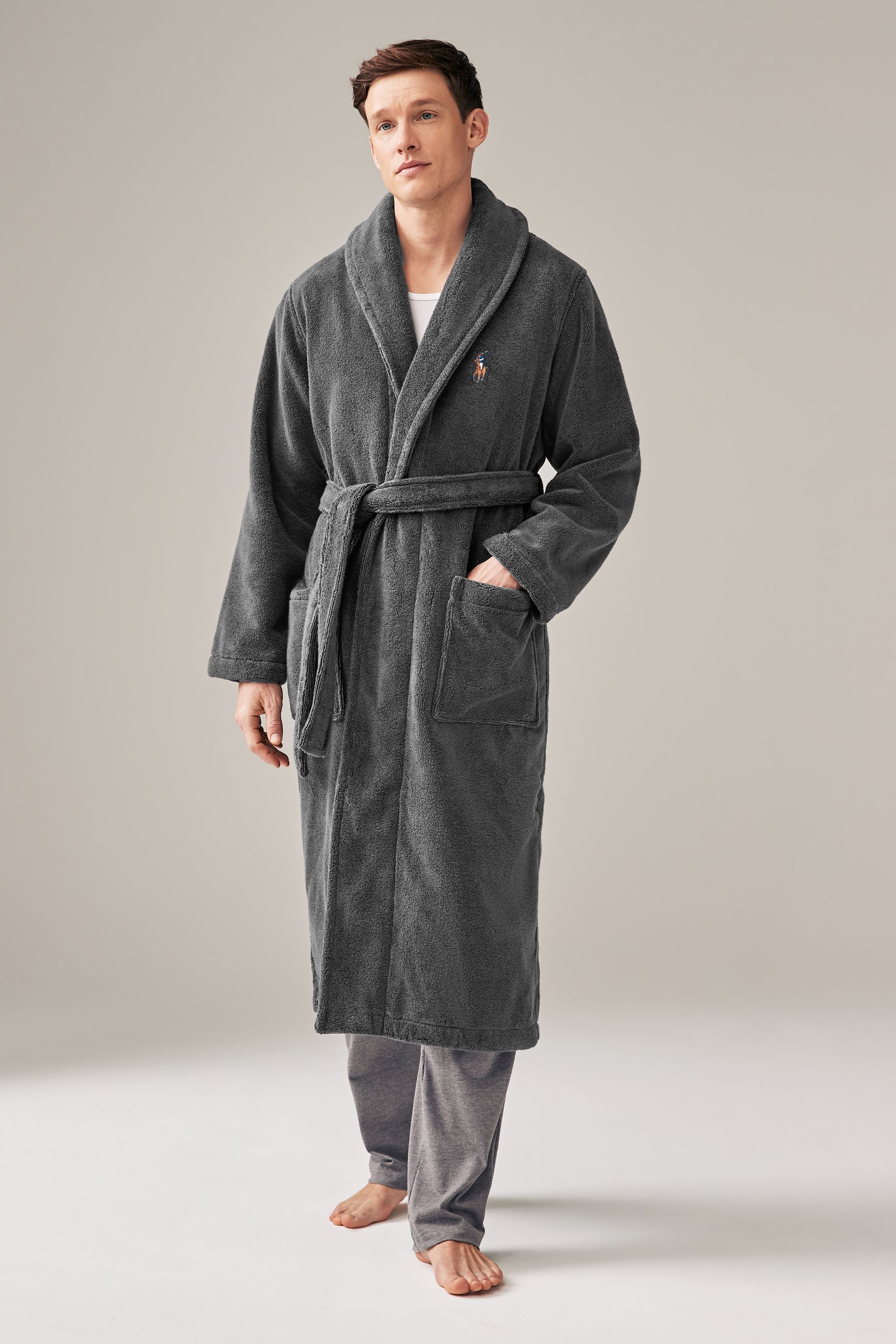 Ralph lauren shawl collar robe store