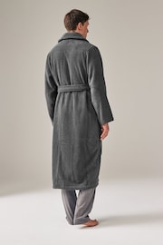 Polo Ralph Lauren Dark Grey 100% Cotton Shawl Collar Terry Robe - Image 2 of 5