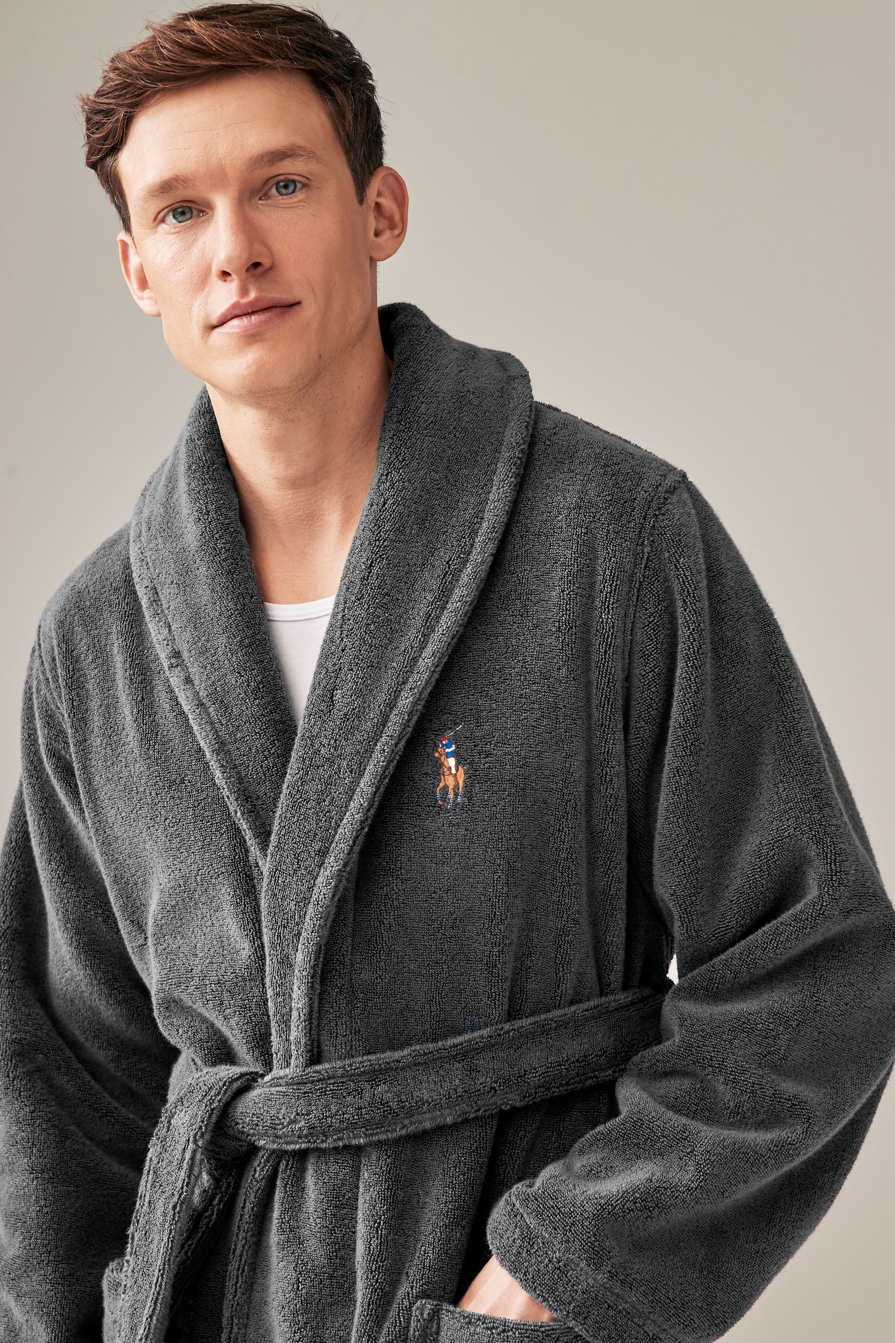 Polo ralph lauren shawl collar robe best sale