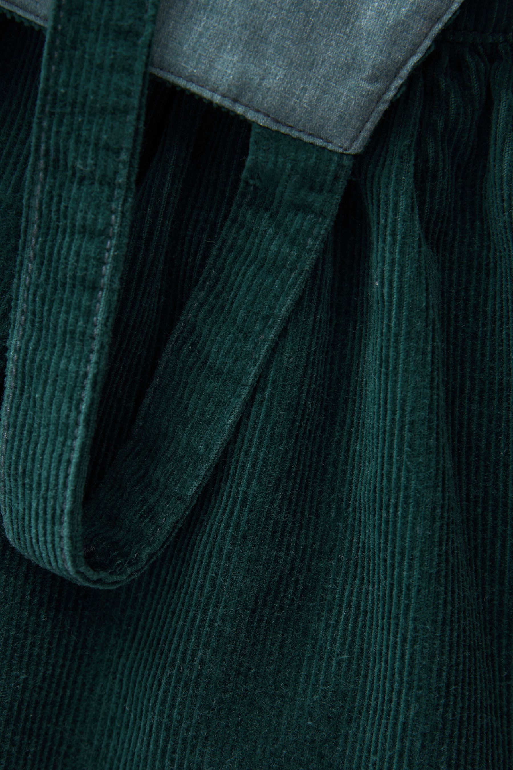 Topshop green corduroy dress cheap
