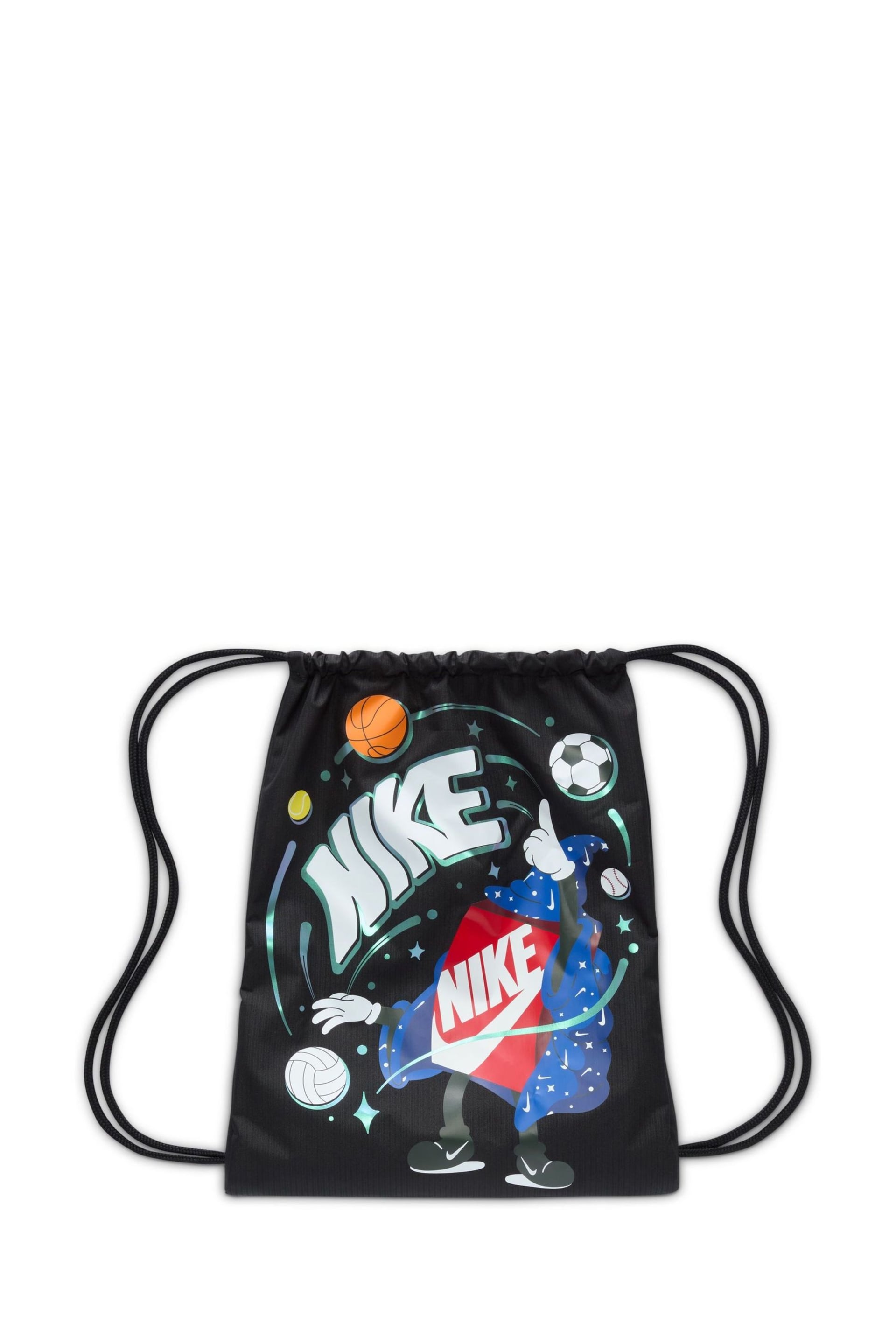 Nike Black Kids Drawstring Bag 12L - Image 3 of 7