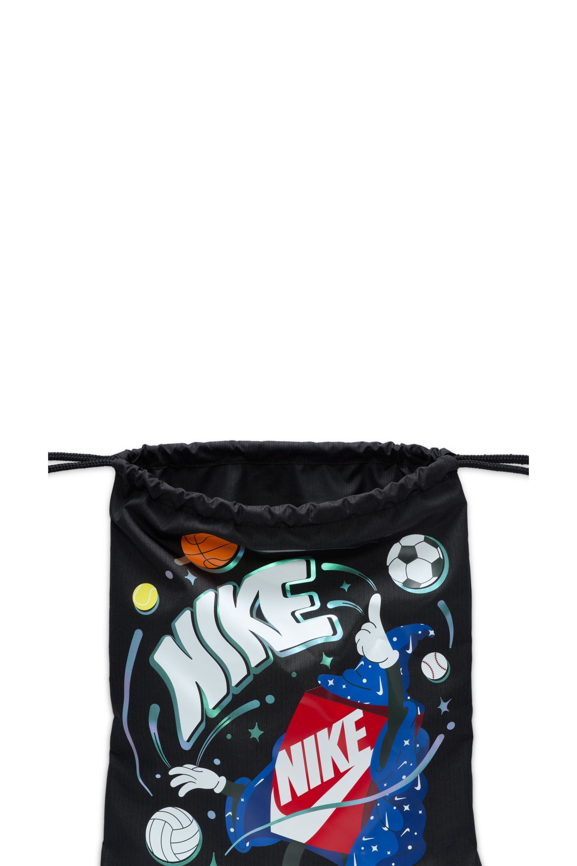 Nike Black Kids Drawstring Bag 12L - Image 5 of 7