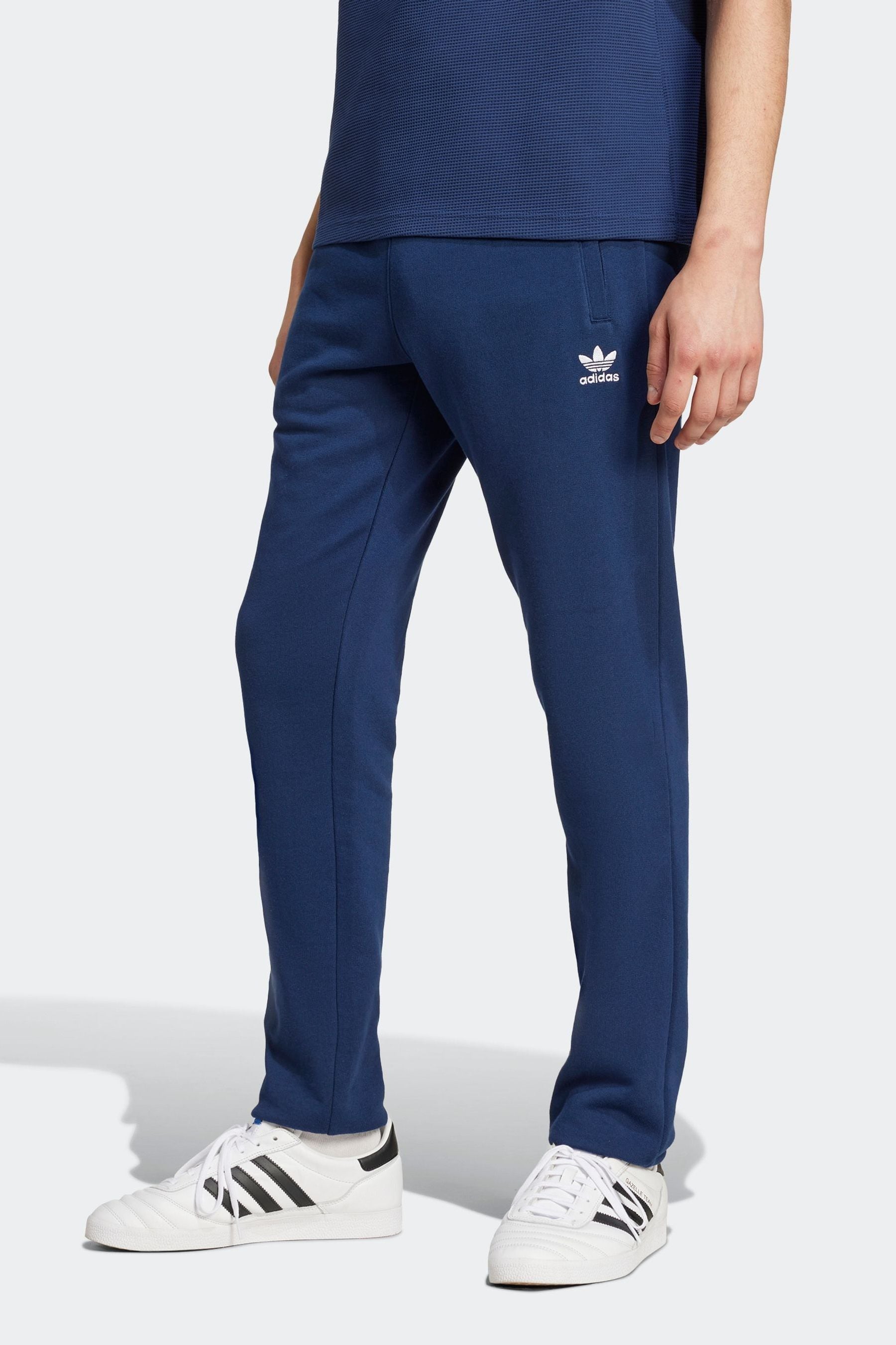 adidas Blue Trefoil Essentials 100 Cotton Joggers