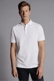 Charles Tyrwhitt White Tyrwhitt Cool Short Sleeve Polo Shirt - Image 1 of 6