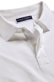 Charles Tyrwhitt White Tyrwhitt Cool Short Sleeve Polo Shirt - Image 5 of 6