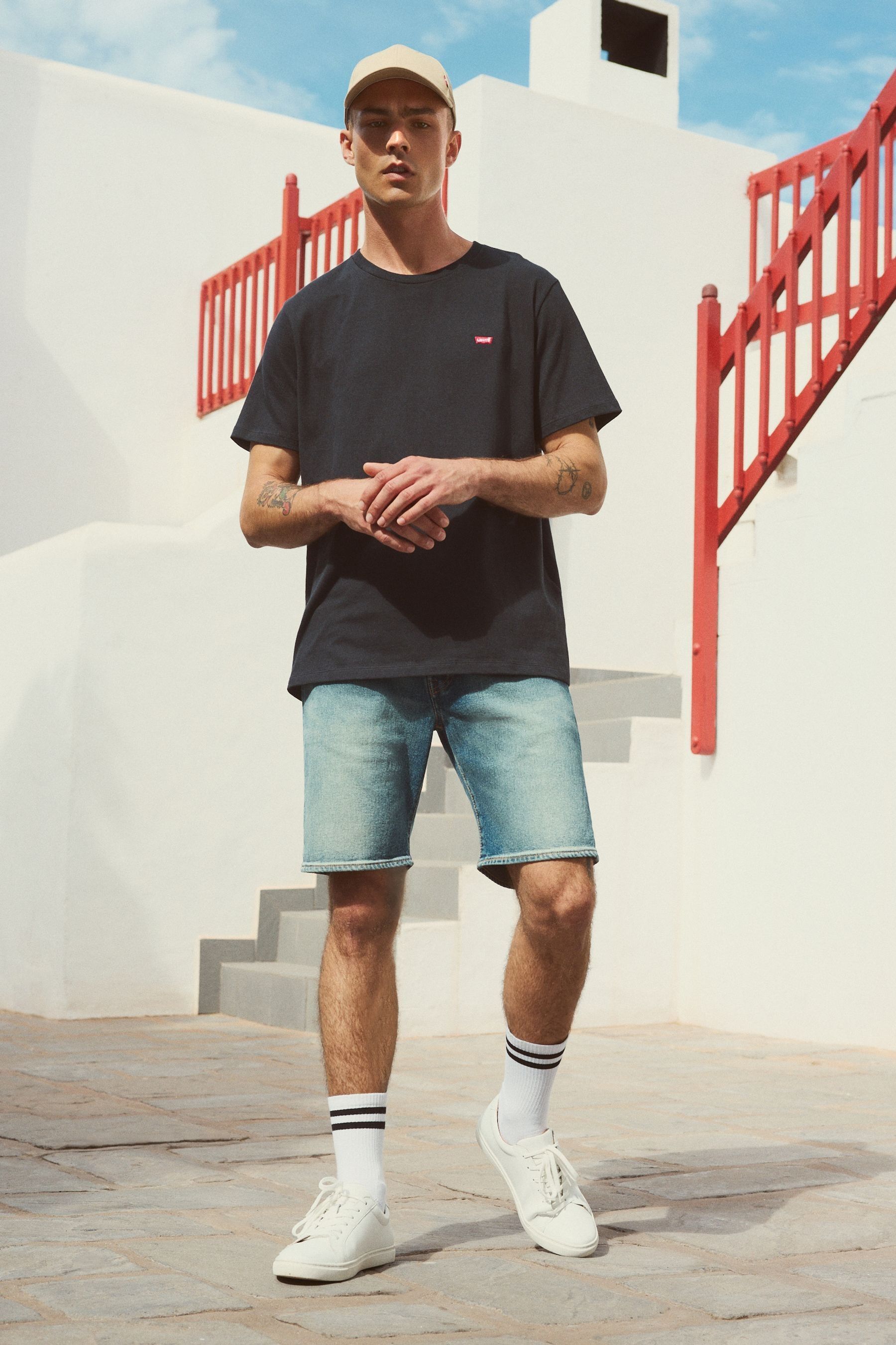 Levi s Black Original Housemark T Shirt
